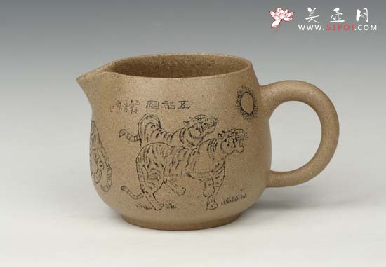 紫砂壶图片：五福功道杯 - 美壶网