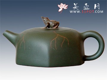 紫砂壶图片：六方青蛙佘燕敏 - 美壶网