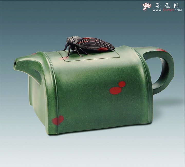 紫砂壶图片：竹·常乐（壶） - 美壶网