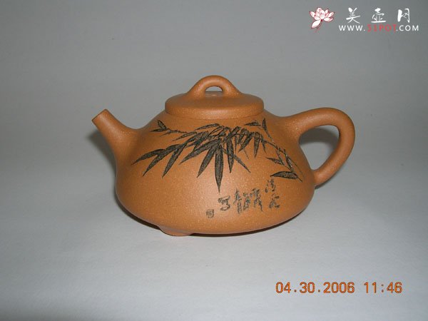 紫砂壶图片：子冶石瓢 - 美壶网