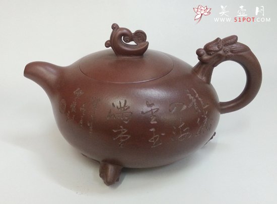 紫砂壶图片：腾龙四海 - 美壶网