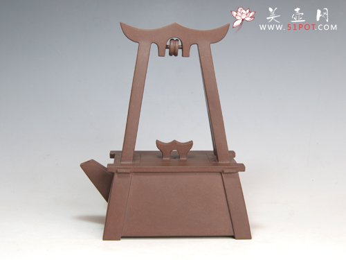 紫砂壶图片：古井提梁壶 - 美壶网