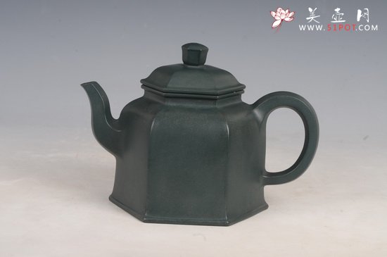 紫砂壶图片：六方钟壶 - 美壶网