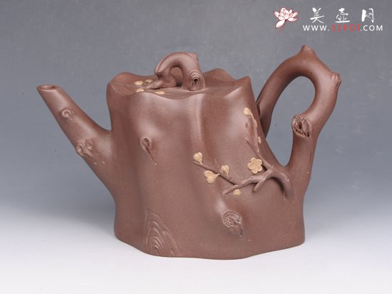 紫砂壶图片：梅桩壶 - 美壶网