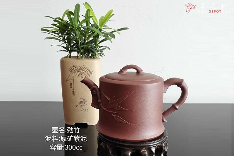 紫砂壶图片：劲竹 - 美壶网