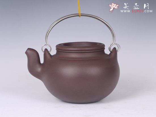 紫砂壶图片：蛋包提梁 - 美壶网