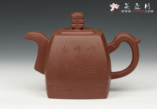 紫砂壶图片：四方福壶 - 美壶网