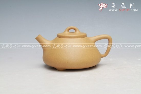 紫砂壶图片：全手工子冶石瓢 - 美壶网