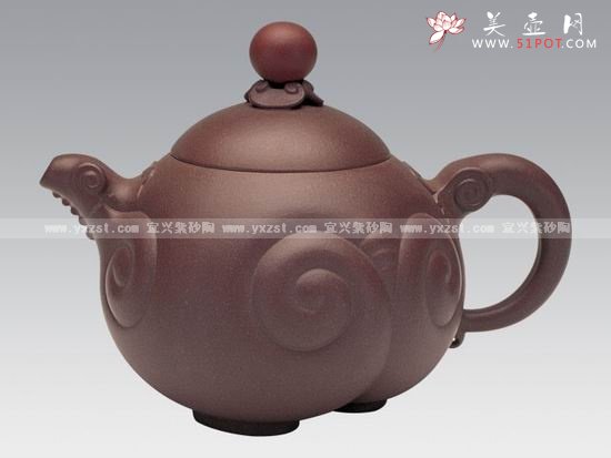 紫砂壶图片：三羊开泰壶 - 美壶网