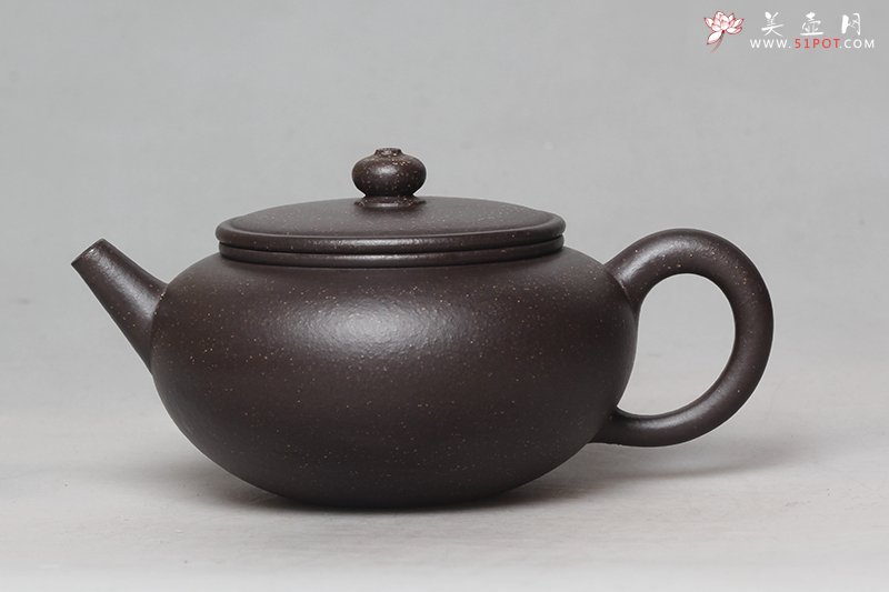 紫砂壶图片：怡圆（紫玉金砂） - 美壶网