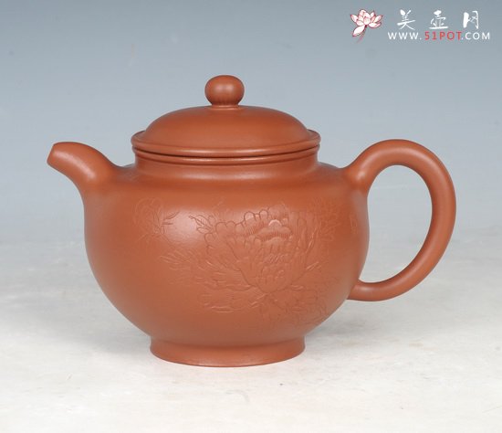 紫砂壶图片：花开富贵 - 美壶网