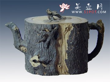 紫砂壶图片：松桩 - 美壶网