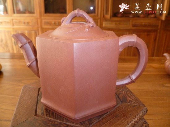 紫砂壶图片：六方竹节 - 美壶网