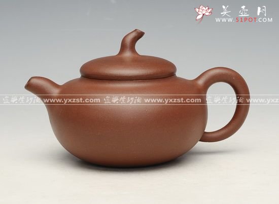 紫砂壶图片：新茄段全手工 - 美壶网