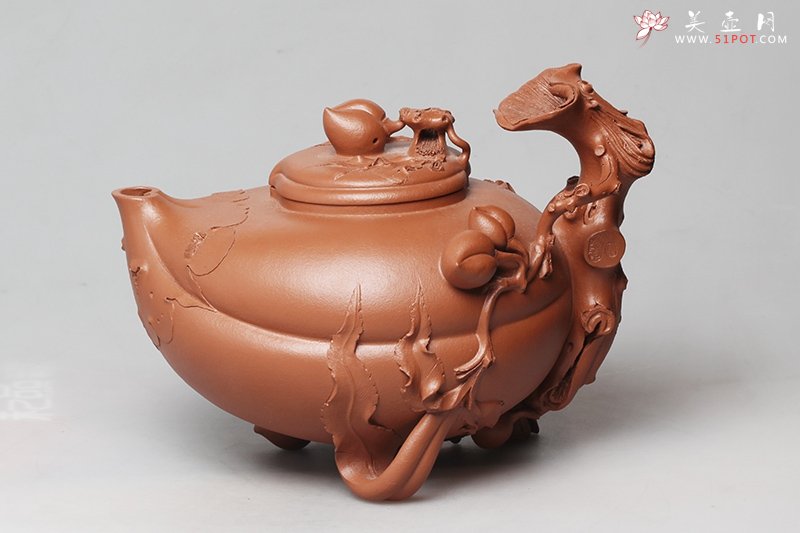 紫砂壶图片：圣桃壶 - 美壶网