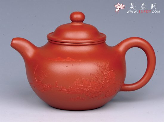 紫砂壶图片：莲子（朱泥） - 美壶网