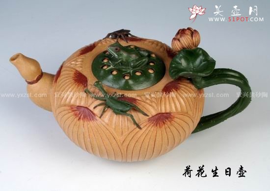 紫砂壶图片：荷花生日壶 - 美壶网