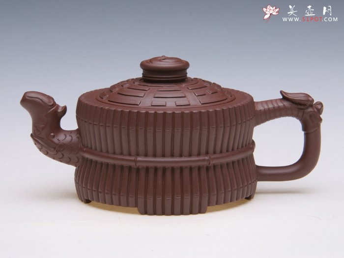 紫砂壶图片：龙头一捆竹 - 美壶网