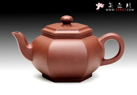 紫砂壶图片：17 六方平盖 - 美壶网