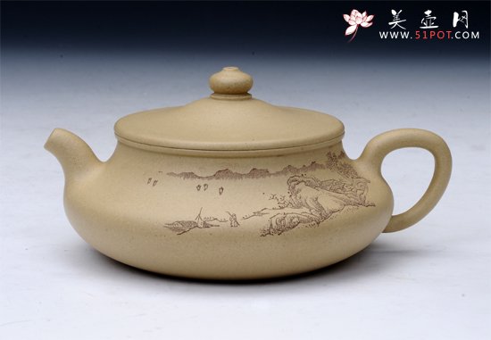 紫砂壶图片：扁玉 - 美壶网