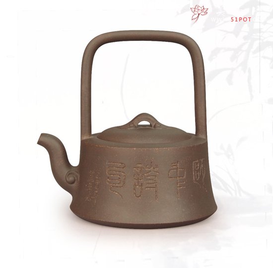 紫砂壶图片：如意提梁 - 美壶网