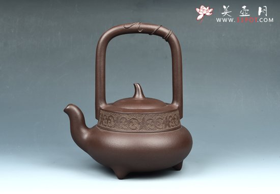 紫砂壶图片：北瓜提梁 - 美壶网