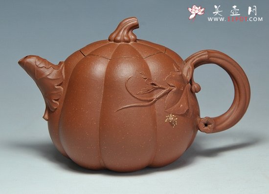 紫砂壶图片：高风南瓜壶 - 美壶网