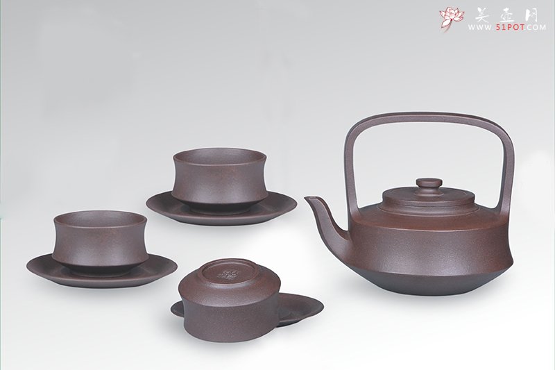 紫砂壶图片：提壁组壶 - 美壶网