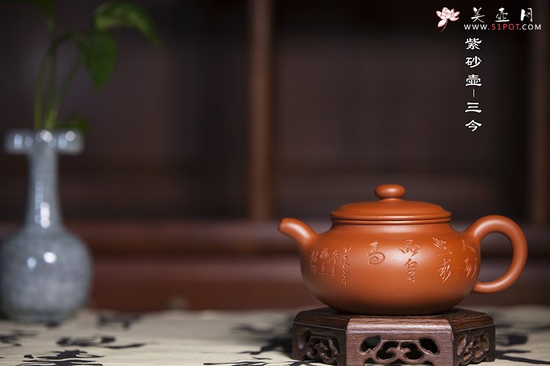 紫砂壶图片：朱泥仿鼓 - 美壶网