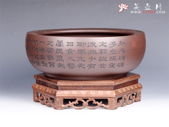 紫砂壶图片：陶刻水洗 - 美壶网