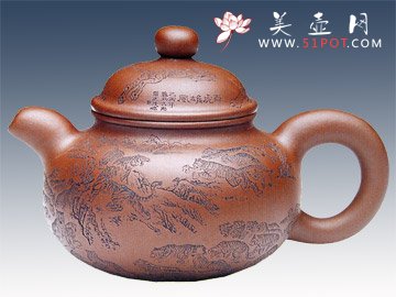 紫砂壶图片：悠泉壶谭泉海铭 - 美壶网