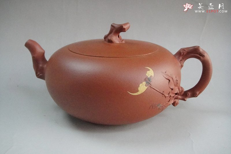 紫砂壶图片：桃花太阳 - 美壶网