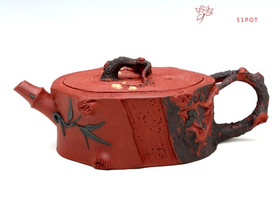 紫砂壶图片：树桩壶  拼紫  ... - 美壶网