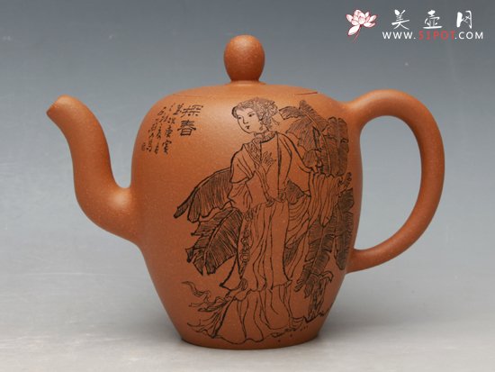 紫砂壶图片：中国古典名著《红楼梦》之十二金钗 - 美壶网