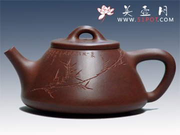 紫砂壶图片：子冶石瓢徐秉方铭 - 美壶网