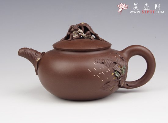 紫砂壶图片：听雨潘月初 - 美壶网