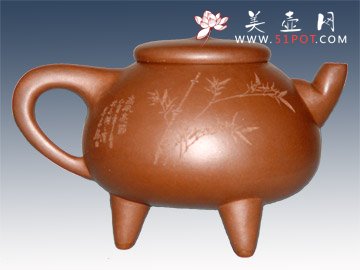 紫砂壶图片：圆鼎 - 美壶网