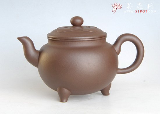 紫砂壶图片：三足如意 - 美壶网