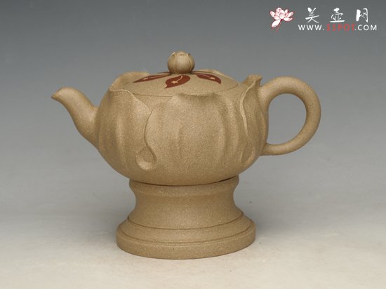 紫砂壶图片：紫荆花开  泥料：段泥 容量：380cc - 美壶网