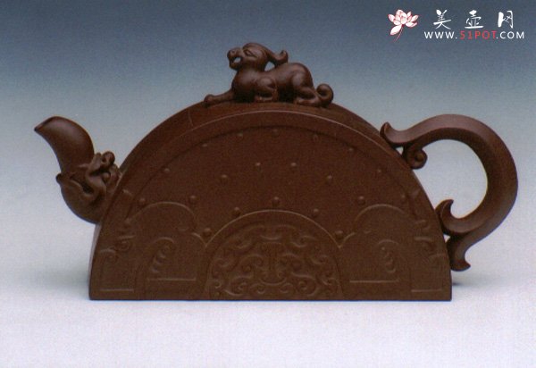 紫砂壶图片：灵龙玉壁 - 美壶网