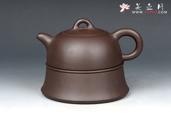 紫砂壶图片：钟式组合（获奖壶） - 美壶网