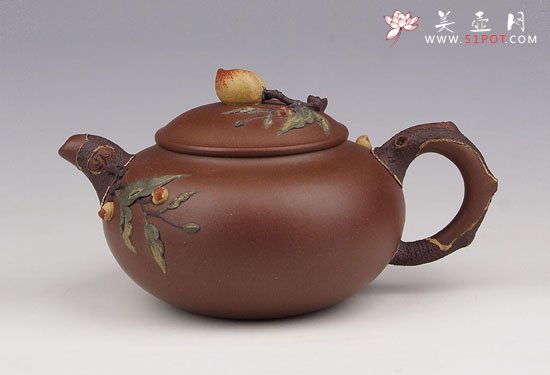 紫砂壶图片：圣桃 - 美壶网