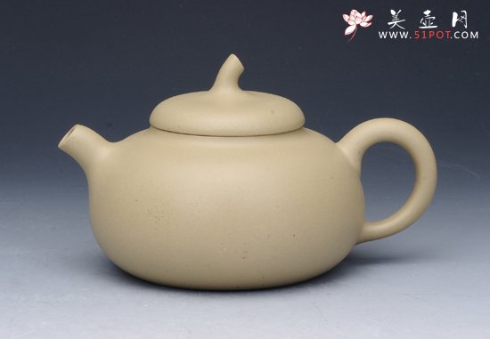 紫砂壶图片：茄段壶 段泥 - 美壶网