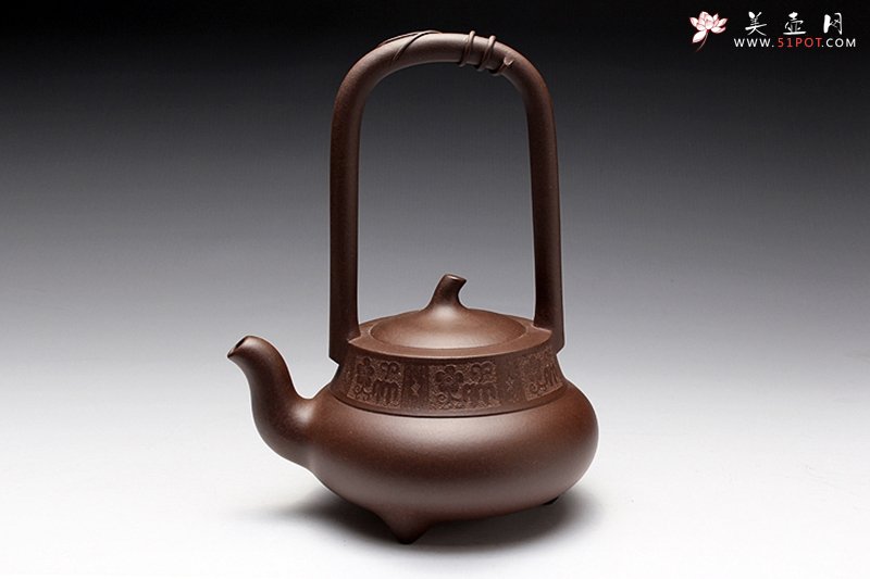 紫砂壶图片：北瓜提梁 - 美壶网