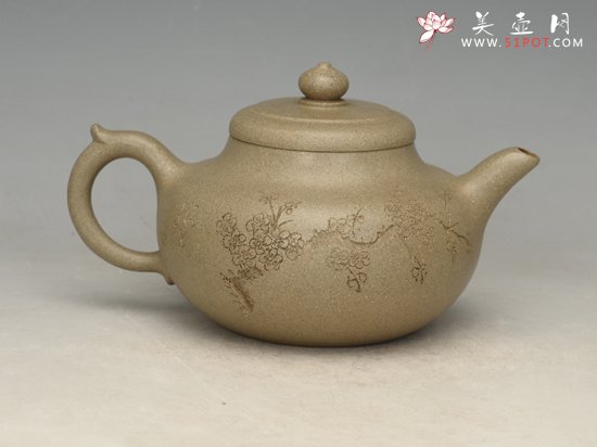 紫砂壶图片：灰段3 风韵  容量：250cc - 美壶网