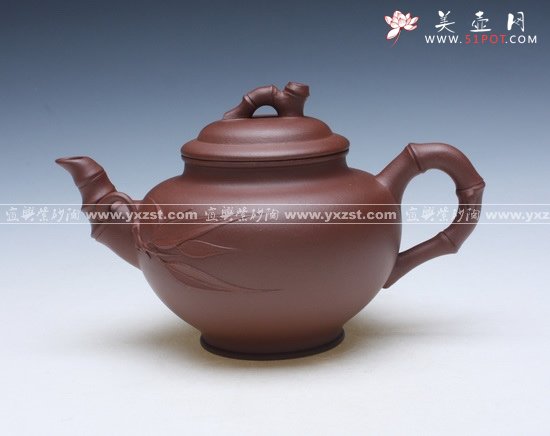紫砂壶图片：笑樱竹节 - 美壶网