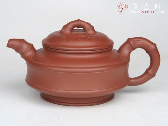 紫砂壶图片：双线竹鼓（小）  ... - 美壶网