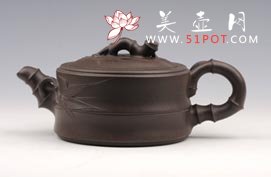 紫砂壶图片：扁竹段 - 美壶网