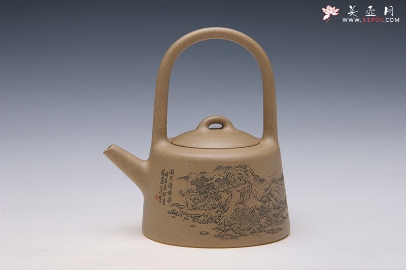 紫砂壶图片：石铫提梁 - 美壶网