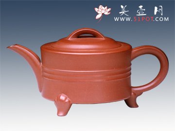 紫砂壶图片：三足如意 - 美壶网